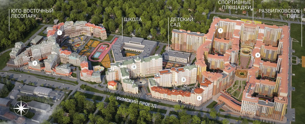 Продам двухкомнатную (2-комн.) , Римский проезд, 8, Развилка п