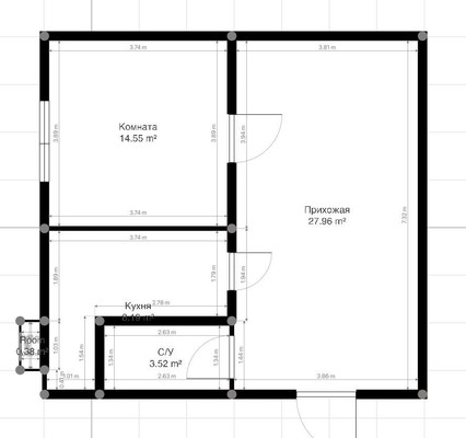 Продам двухкомнатную (2-комн.) квартиру, Осетинская ул, 144, Нальчик г
