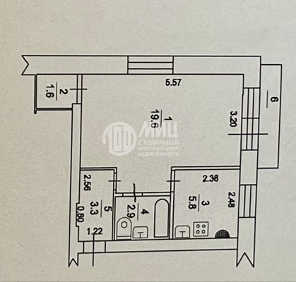 Продам однокомнатную (1-комн.) квартиру, Рожкова (Климовск мкр.) ул, 2, Подольск г