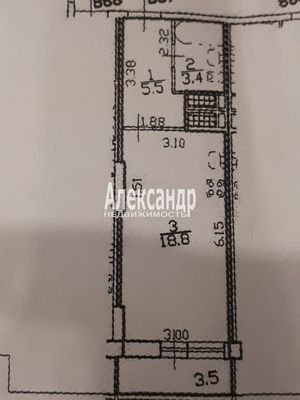 Продам однокомнатную (1-комн.) квартиру, Рыбацкий пр-кт, 18к2, Санкт-Петербург г