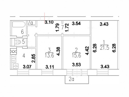 Продам трехкомнатную (3-комн.) квартиру, Олеко Дундича ул, 5, Москва г