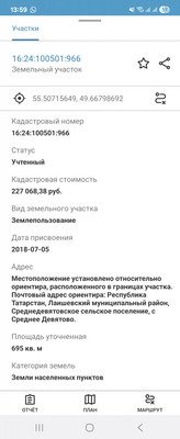 Продам участок 6,95 соток, ИЖС, Среднее Девятово с, 0 км от города