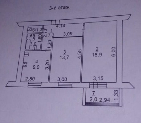 Продам двухкомнатную (2-комн.) квартиру, 10-я линия ул, 79, Ростов-на-Дону г