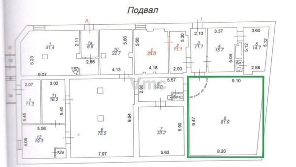 Сдам коммерческое помещение 205 м2, Нововаганьковский пер, 3 1, Москва г