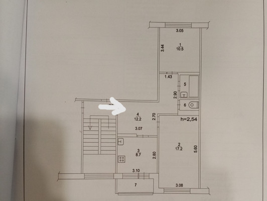 Продам двухкомнатную (2-комн.) квартиру, Гурьева ул, 24, Раменское г