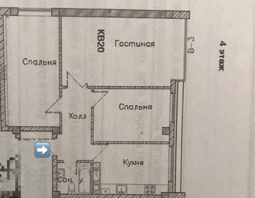 Продам трехкомнатную (3-комн.) квартиру, Тлостанова ул, 32кГ4, Нальчик г