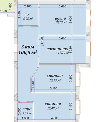 Продам трехкомнатную (3-комн.) квартиру, Ленина пр-кт, 1кД, Нальчик г