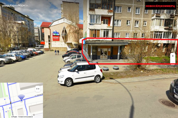 Сдам коммерческое помещение 322 м2, Карла Маркса ул, 43, Екатеринбург г