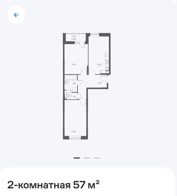 Продам двухкомнатную (2-комн.) квартиру, Крымская (Мирный мкр.) ул, 10, Мирный п