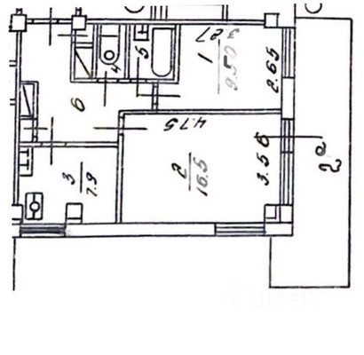 Продам двухкомнатную (2-комн.) квартиру, Флотская ул, 13к3, Москва г
