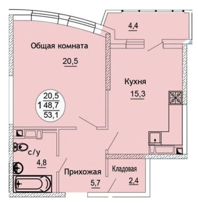 Продам однокомнатную (1-комн.) квартиру, Черниговская ул, 1, Краснодар г