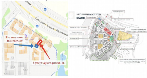 Сдам торговое помещение 48 м2, Александры Монаховой ул, Коммунарка п