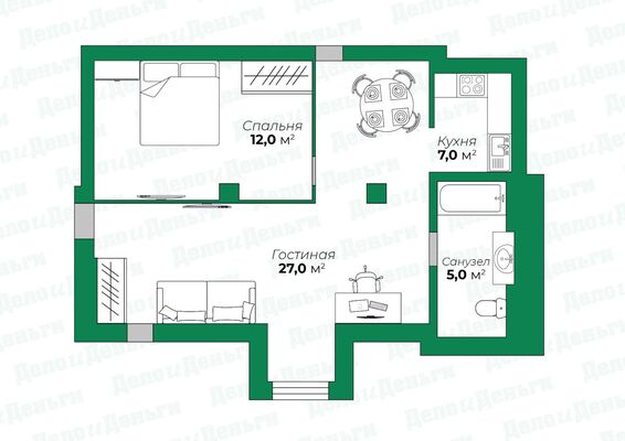 Продам однокомнатную (1-комн.) квартиру, Щорса ул, 37а, Киров г