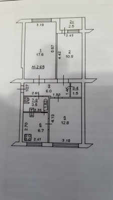 Продам трехкомнатную (3-комн.) квартиру, Туполева ул, 20, Ростов-на-Дону г