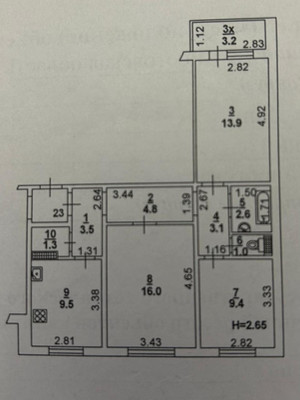 Продам трехкомнатную (3-комн.) квартиру, Таганрогская ул, 143/6, Ростов-на-Дону г