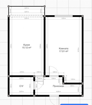 Продам однокомнатную (1-комн.) квартиру, Аттоева ул, 13, Хасанья с