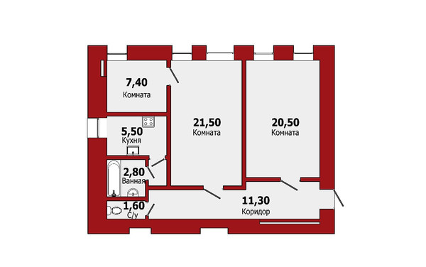 Продам трехкомнатную (3-комн.) квартиру, Черняховского ул, 23, Санкт-Петербург г