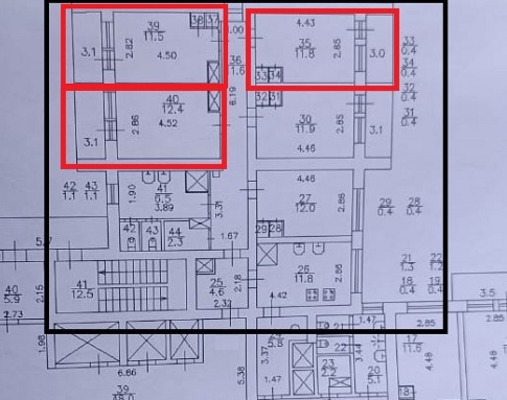 Продам 3-комн. в 8-комн. квартире, Богатырский пр-кт, 11Ак1, Санкт-Петербург г