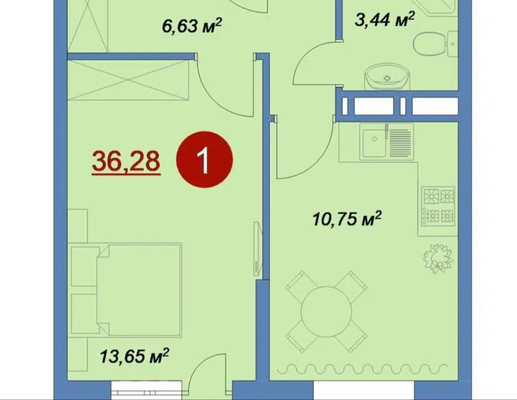 Продам однокомнатную (1-комн.) квартиру, летчика Волчкова (Новые Островцы мкр) ул, 2, Островцы д