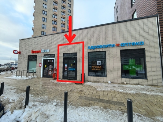 Сдам торговое помещение 60 м2, Итальянский пер, , 2к1, Кудрово г