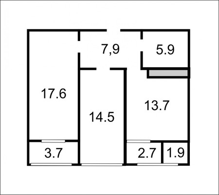 Продам двухкомнатную (2-комн.) квартиру, Школьная ул, 1, Краснодар г