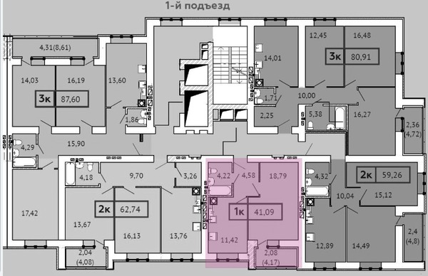 Продам однокомнатную (1-комн.) квартиру, 3-я Первомайская ул, 8, Иваново г