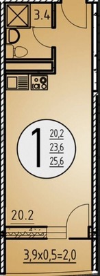 Продам однокомнатную (1-комн.) квартиру, Нансена ул, 103/1, Ростов-на-Дону г