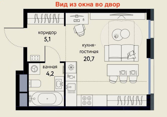 Продам однокомнатную (1-комн.) квартиру, Тагильская ул, 4, Москва г