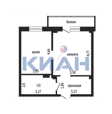 Продам двухкомнатную (2-комн.) квартиру, 26 Бакинских Комиссаров ул, 5Г, Красноярск г