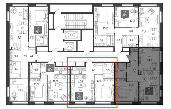 Продам двухкомнатную (2-комн.) квартиру (долевое), Автозаводская ул, 23/75к5, Москва г