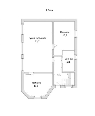 Продам дом, Высокая ул, 3, Архипо-Осиповка с, 0 км от города