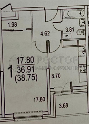 Продам однокомнатную (1-комн.) квартиру, 6-я Радиальная ул, 7/1к1, Москва г
