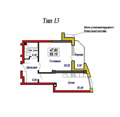 Продам однокомнатную (1-комн.) квартиру, Добровольского ул, 15кА, Ростов-на-Дону г