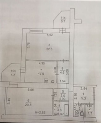 Продам двухкомнатную (2-комн.) квартиру, Филимоновская ул, 123, Ростов-на-Дону г