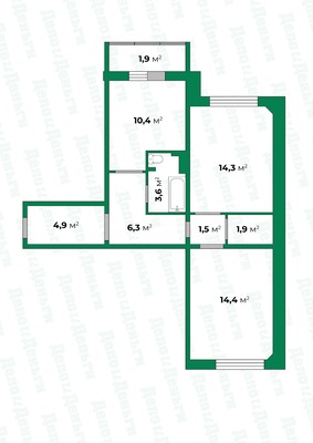 Продам двухкомнатную (2-комн.) квартиру, Короленко ул, 23, Киров г
