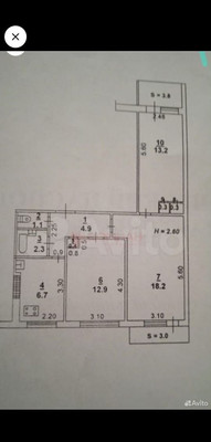 Продам трехкомнатную (3-комн.) квартиру, Беляева ул, 9/1, Ростов-на-Дону г