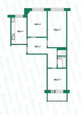 Продам трехкомнатную (3-комн.) квартиру, Челюскинцев ул, 5, Киров г