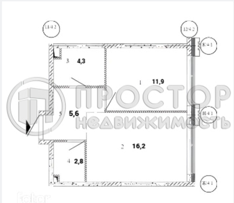 Продам однокомнатную (1-комн.) квартиру (долевое), Марка Шагала наб, 11к2, Москва г