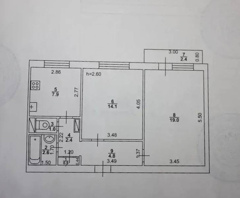 Продам двухкомнатную (2-комн.) квартиру, Добровольского ул, 7, Ростов-на-Дону г