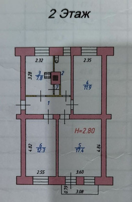 Продам трехкомнатную (3-комн.) квартиру, 2-й Минский пер, 5, Иваново г