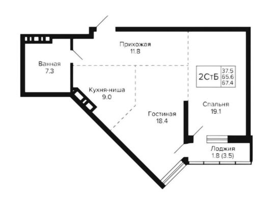 Продам двухкомнатную (2-комн.) квартиру, Фрунзе ул, 220, Новосибирск г