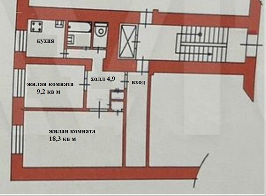 Продам двухкомнатную (2-комн.) квартиру, Свердлова ул, 79А, Пенза г