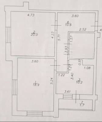 Продам двухкомнатную (2-комн.) квартиру, Победы пр-кт, 168, Казань г