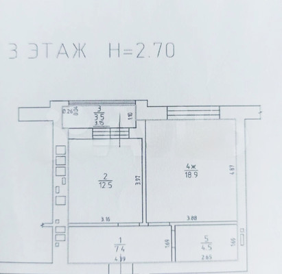 Продам однокомнатную (1-комн.) квартиру, Шахматная ул, 2б, Калининград г