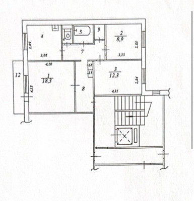 Продам трехкомнатную (3-комн.) квартиру, Юности ул, 20, Нижний Тагил г