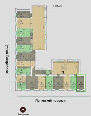 Сдам торговое помещение 18,8 м2, Ленинский пр-кт, 81, Москва г