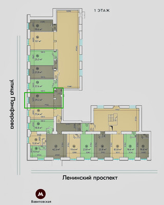 Сдам торговое помещение 29,3 м2, Ленинский пр-кт, 81, Москва г