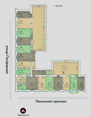 Сдам торговое помещение 18,6 м2, Ленинский пр-кт, 81, Москва г