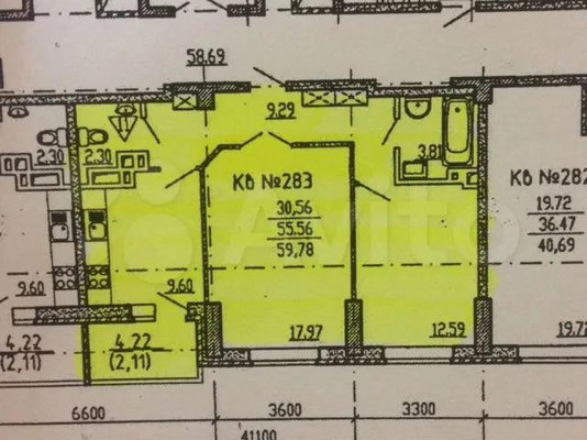 Продам двухкомнатную (2-комн.) квартиру, Магнитогорская ул, 1г, Ростов-на-Дону г