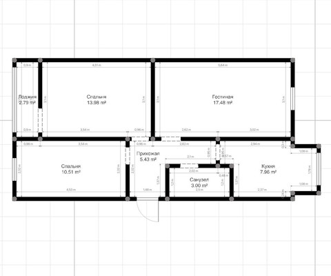 Продам трехкомнатную (3-комн.) квартиру, Кирова ул, 9ка, Нальчик г